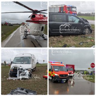 🗓️Datum: 17.11.2025
⏰Uhrzeit: 11.20 Uhr 
🚒🚑 Einsatzart:  THL 3
📍Einsatzort:  ED 20

🚒🚑🚁🚓 Eingesetzte Kräfte:
@ff_kirchasch
@feuerwehr_walpertskirchen
@kreisbrandinspektion_erding
@brk_kreisverband_erding
@brk_isen
@luftrettungsstationchristoph1
@christoph.muenchen 

Schwerer Verkehrsunfall mit zwei Verletzten, mehrstündige Sperrung der Kreisstraße ED 20

Um 11:20 Uhr kollidierten im Kreuzungsbereich der Kreisstraße ED 20 im Gemeindebereich Bockhorn und der Ortsverbindungsstraße Papferding/Breitasch zwei Fahrzeuge. Hierbei wurden die Fahrzeugführerin eines VW Kleintransporters und der Fahrzeugführer eines Pkw Lancia verletzt und mit Rettungshubschraubern in Münchner Kliniken geflogen. Die Polizeiinspektion Erding war mehrere Stunden mit den Ermittlungen am Unfallort und der Räumung der Unfallstelle befasst. Aus diesem Grund wurde die Kreisstraße ED 20 für vier Stunden für den fließenden Verkehr gesperrt. Gegenstand der Ermittlungen ist auch, wie es zur Kollision der beiden Fahrzeuge auf der durch Verkehrszeichen übergeordneten Kreisstraße und der untergeordneten Ortsverbindungsstraße gekommen ist. Im Rahmen der Ermittlungen wurde von der sachleitenden Staatsanwaltschaft Landshut ein Gutachter an die Unfallstelle bestellt.

Neben dem Rettungsdienst waren die Feuerwehren Walpertskirchen und Kirchasch sowie die Kreisbrandinspektion Erding-Land an der Unfallstelle im Einsatz.

Quelle: PI Erding 

📷 Günter Herkner

#thl #unfall #feuerwehr #rettungsdienst #polizei #luftrettung #blaulicht #technischehilfe #gefahrgut #abc #brand #freiwilligefeuerwehr